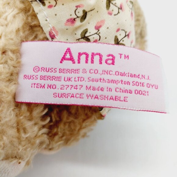 Russ Berrie Anna Bunny Rabbit Easter Stuffed Plush #27747 - Picture 4 of 6